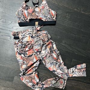 Blanc Noir Multicolor Leggings and Top Set